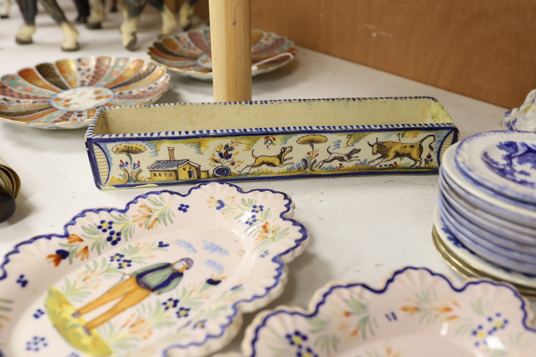 A group of 19th century ceramics including child's pottery